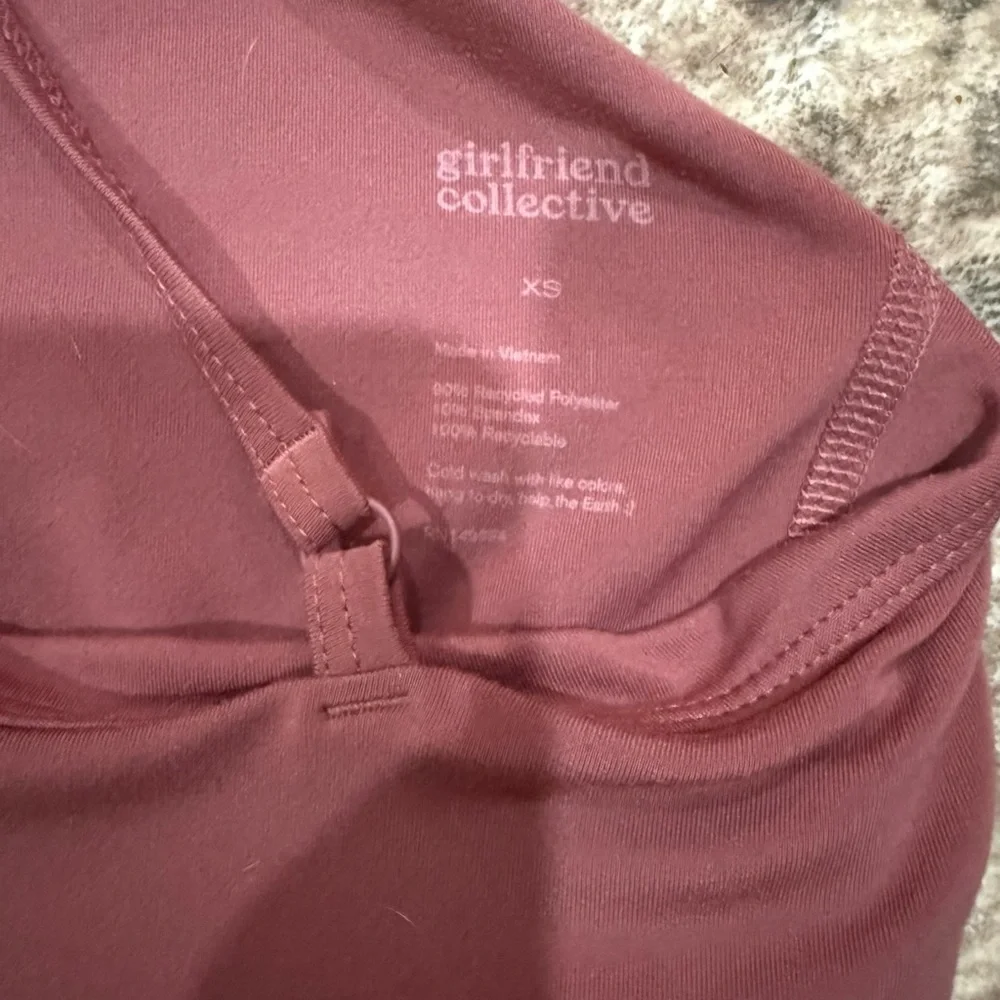 Girlfriend Collective work out Mini Dress in Mauve with shorts underneath - Picture 11 of 11